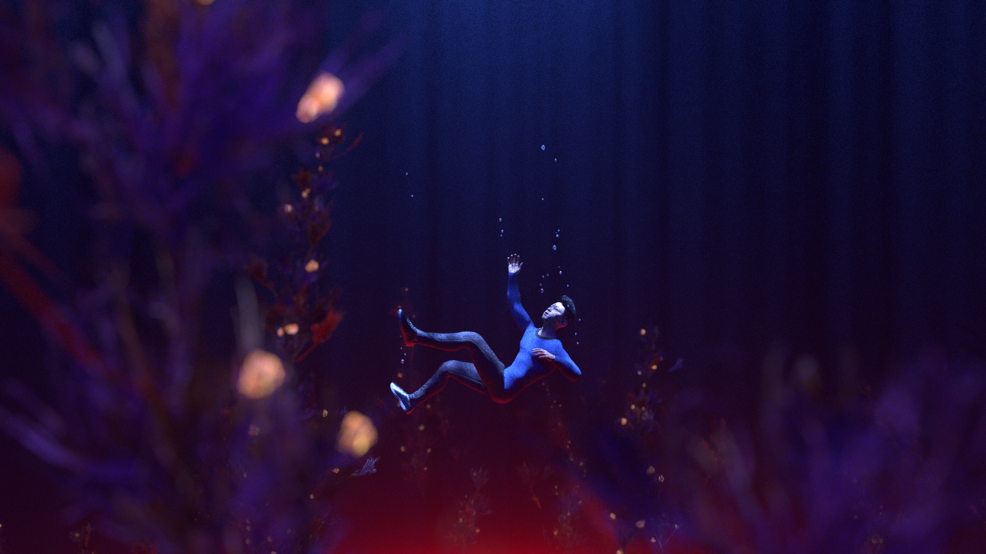 Projet "Join the playlist", illustration 3D du morceau Ocean de Sxin